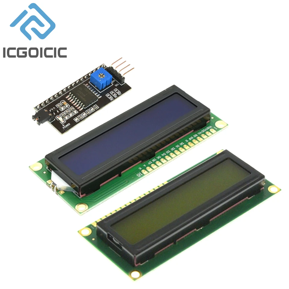 LCD1602 LCD Module Blue Screen IIC/I2C 1602 16X2 For Arduino 1602 LCD UNO R3 Mega2560 Green Screen