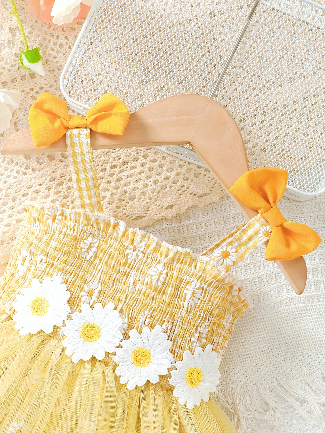 Summer  0-3 Years  Old  Cool  Girls  Daisy  Print  Sleeveless  Dress