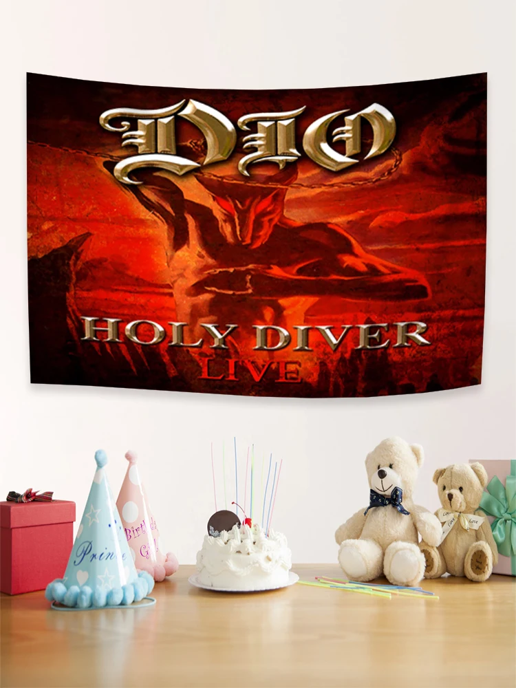 DIOs American Heavy Metal Rock Band Flag 60x90cm 90x150cm Polyester Printed Wallpaper Banner for Decor Outdoor Home Tapestry