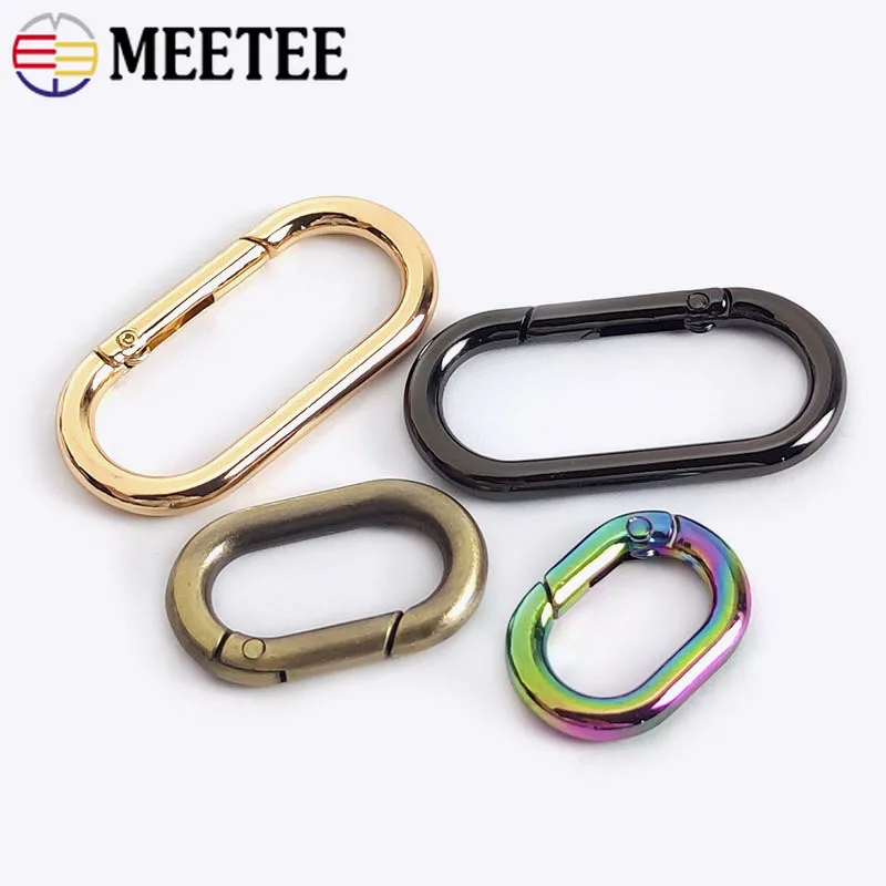 

2/5Pcs 13-40mm Metal O Rings Buckles Bag Shoulder Strap Spring Clasp Openable Round Keychain Connector DIY Hardware Accessories