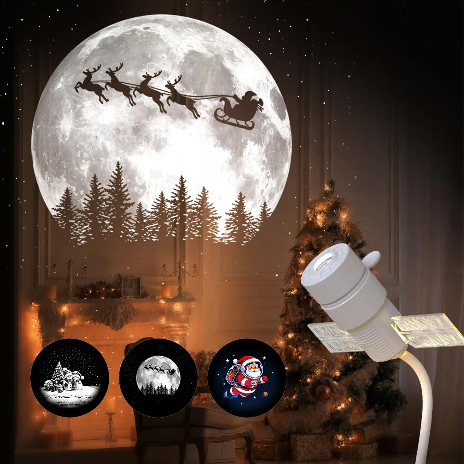 Christmas Projector Indoor USB Powered Plug And Play Galaxy Light Festive Lamp Projector Home Decor For Kids Adults Home Living