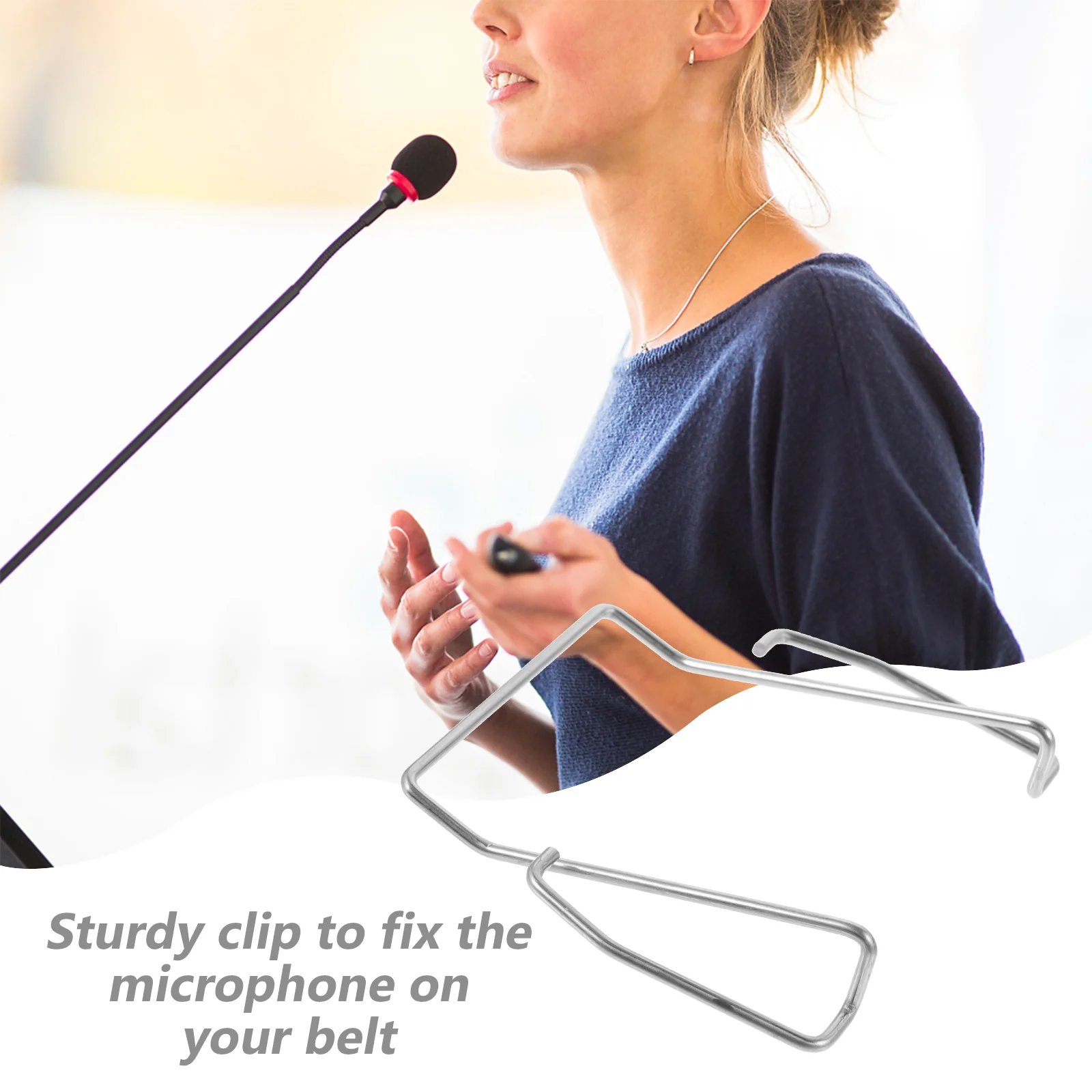 Microfoon Riemclip Riemklemmen Houder Accessoires Mount Lavalier Vervanging Metalen Clips Ontvanger