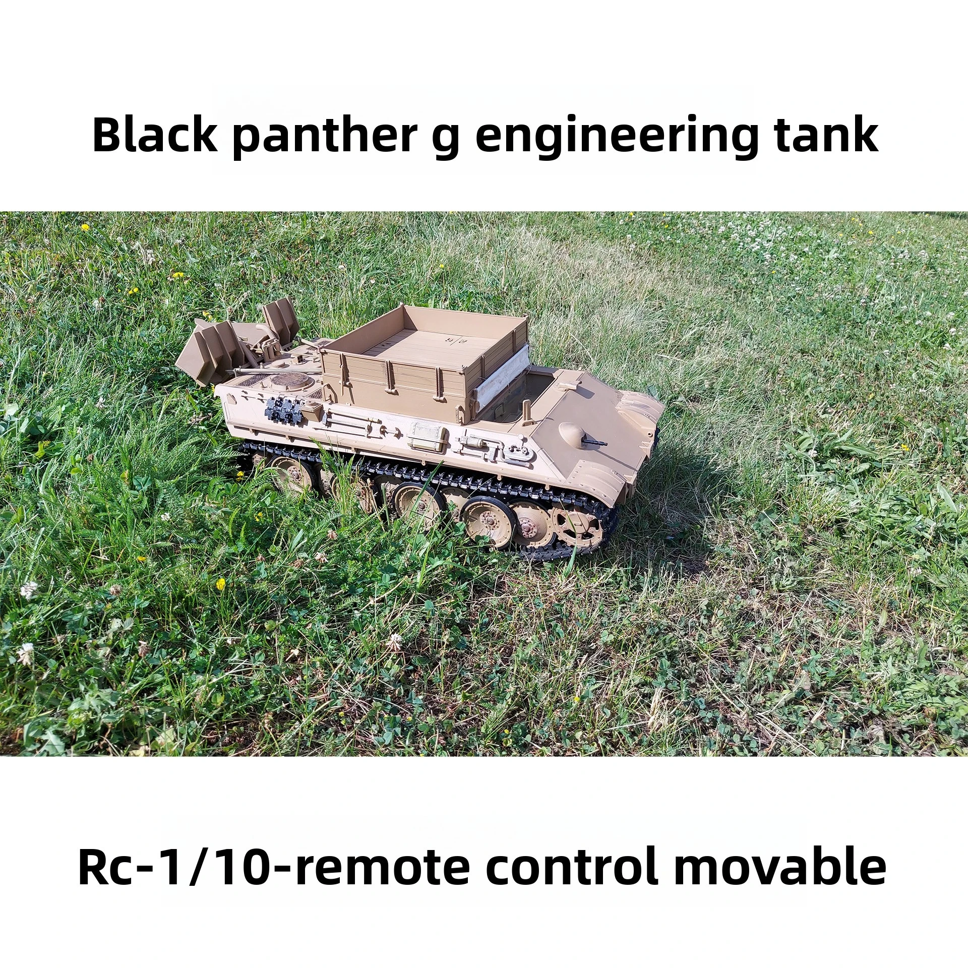 

NEW 1/10 Remote Control Tank WWII German Panther G Model RTR Medium Engineering Tank RC Toys