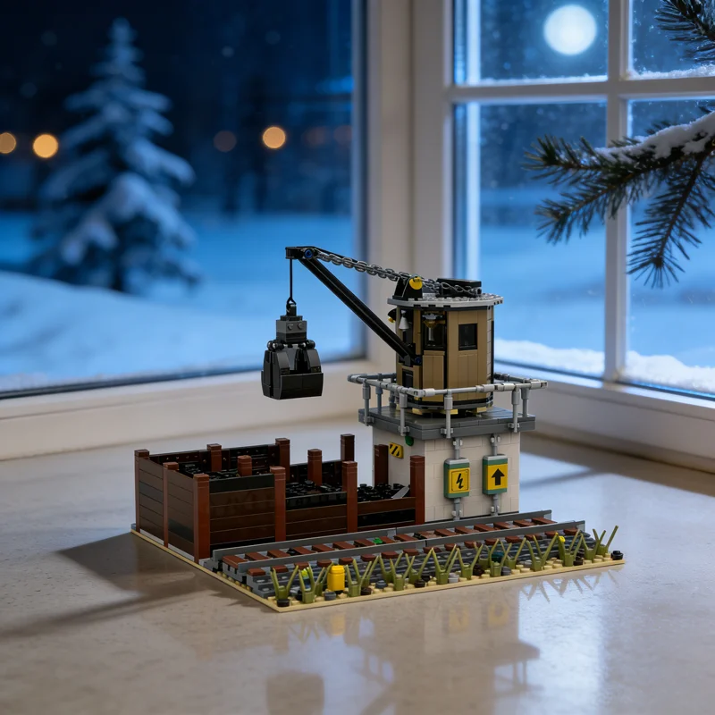 

921pcs MOC Coaling Plant Train Model Building Blocks Architecture Toys Assemble DIY Idea Christmas Gift Creative Brick Education