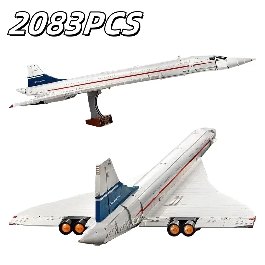 2025 New  Airbus Concorde Building Kit Supersonic Airliner Space Shuttle10318 Model Educational Toy For Children Birthday Gift