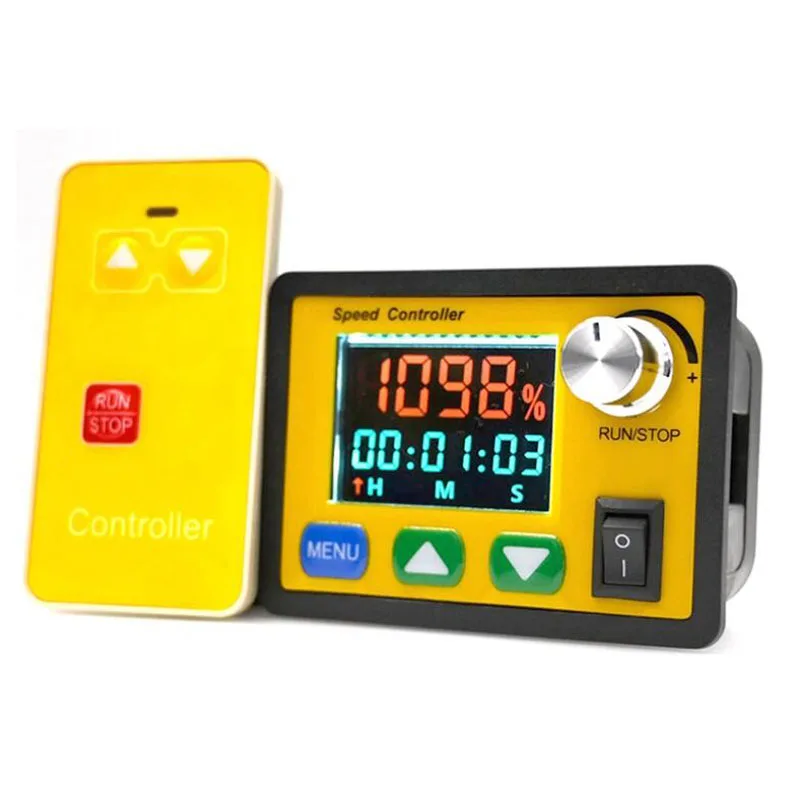 with Simulated Tachometer, Timer, and Timing Function，DC6-55V 30A Smart DC Brushed Motor Wireless Remote Control Speed Governor