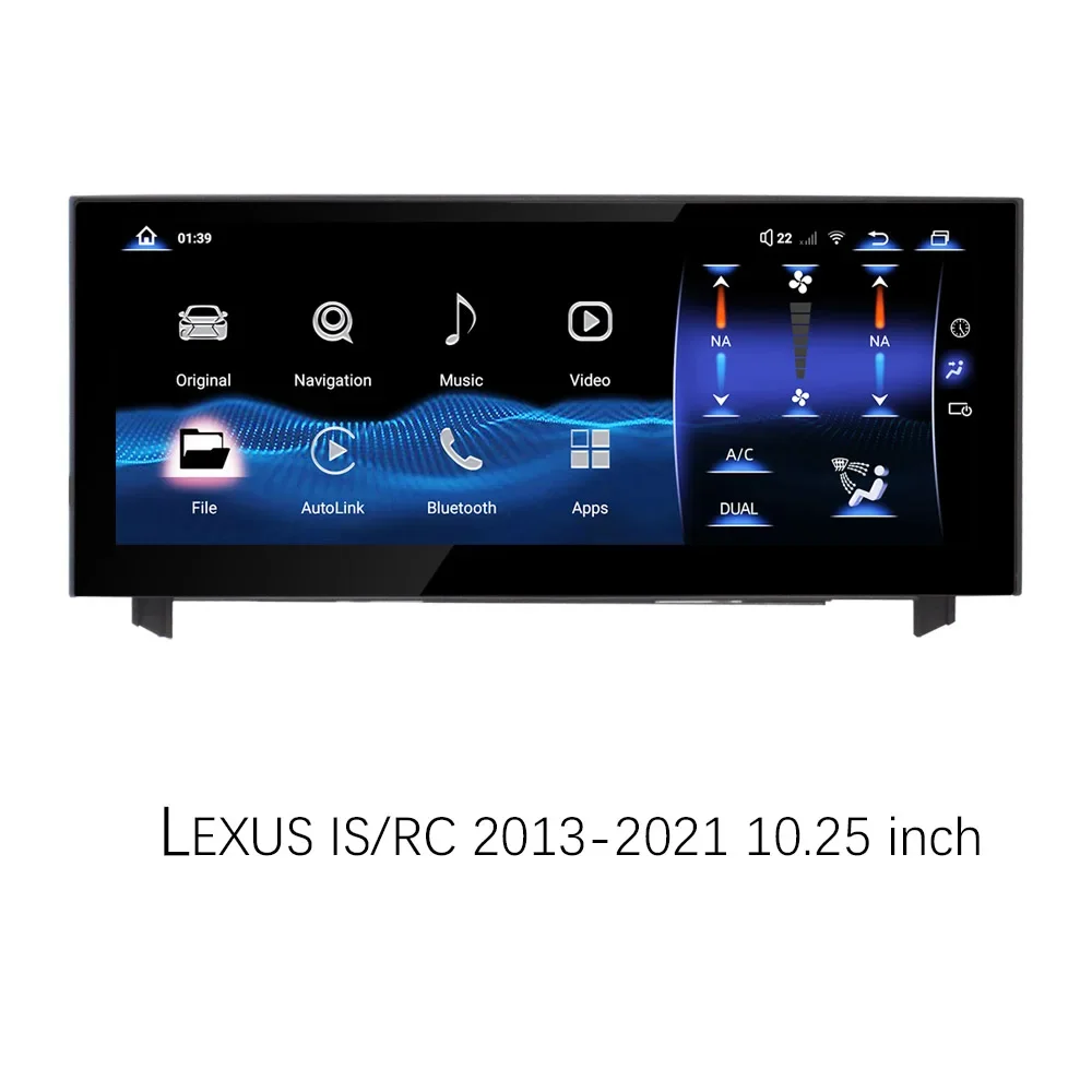 Android 14 For Lexus IS RC 200 250 300 350 200t 300h 2013-2021 Car Navigation GPS Multimedia Carplay Auto HD Screen Player 4G