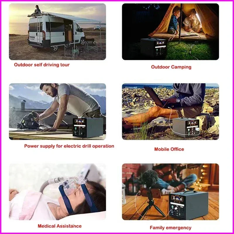 1000000mAh Portable 220v Outdoor Power Bank with Large Capacity for Self-Driving, Camping, and Emergency Backup Power Storage view 3
