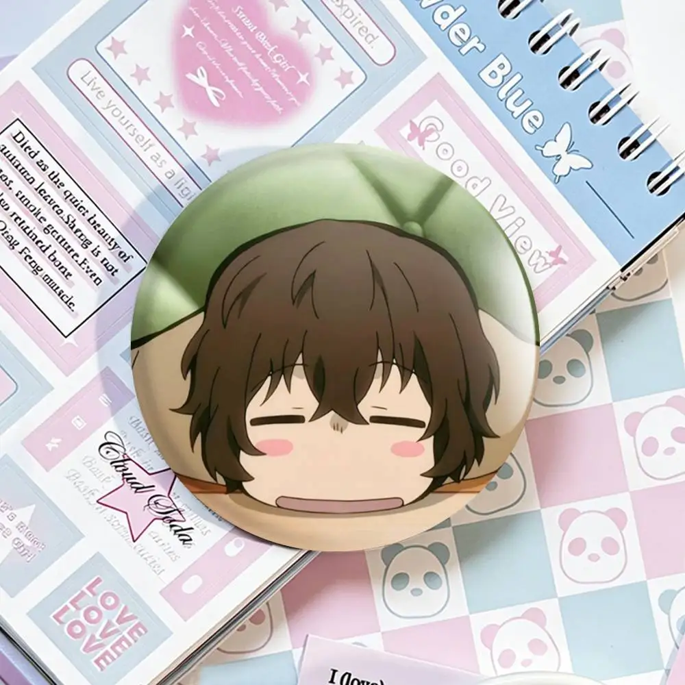 Dazai Osamu Anime Bungo Stray Dogs Abzeichen 25 32 44 58 75 mm Rund Fans Sammler Freunde Geschenke Brosche Souvenir – Detail 3