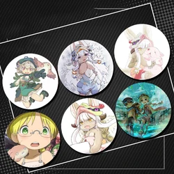 32/44/58mm Made in Abyss Anime Badge Cartoon Figure Riko Handmade Round Display Brooches Lapel Pins for Jewelry Gift Accessory