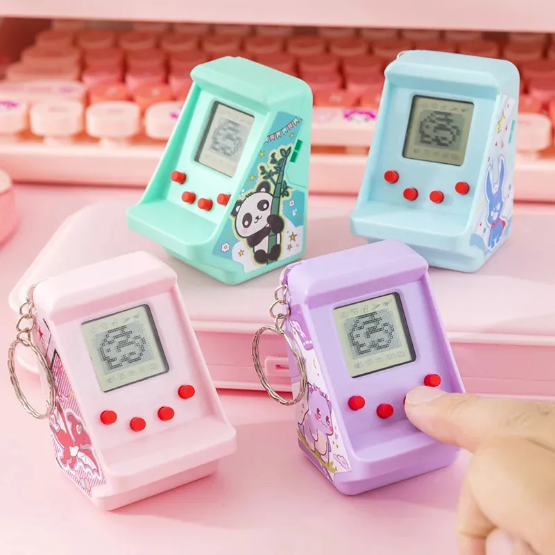 

Portable Mini Pocket Keychain Ring Built-in 26 Retro Classic Games Electronic Handheld Game Console for Kid's Toy Gaming Machine