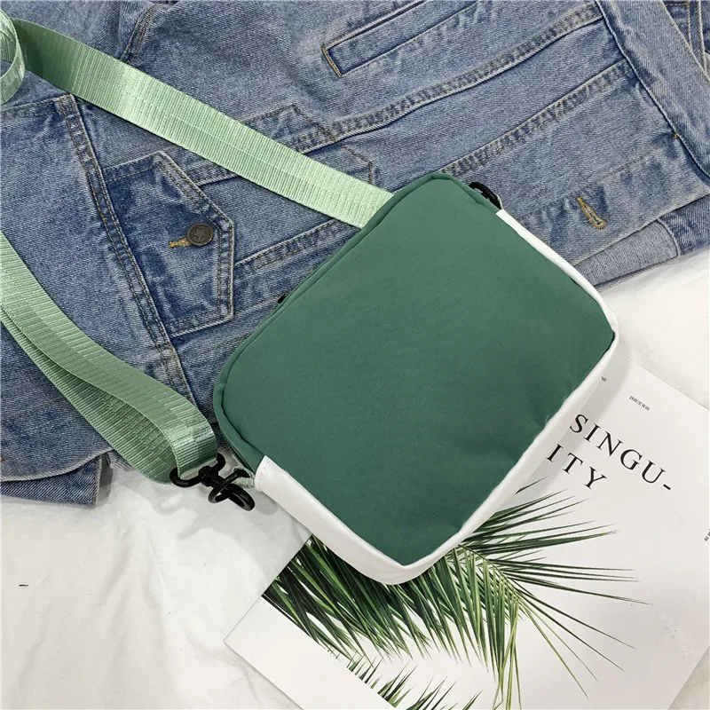 Crossbody Female 2023 New Cute Girl Canvas Student versione coreana borsa quadrata piccola monospalla multifunzionale All-match Cross