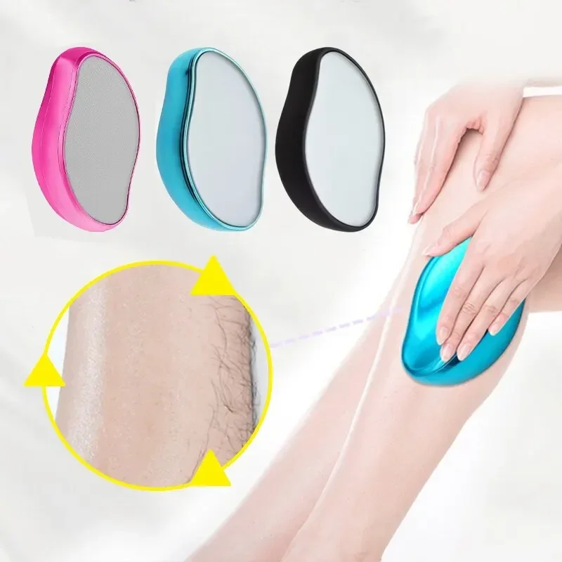 Nano Glass Epilator Senseless Hair Removal Tool Painless Hair Remover No Skin Damage Hair Sharpener Safe Easy Cleaning for Legs