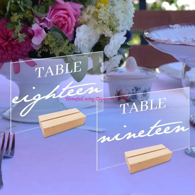 

Table Sign Number Display for Case Place Card Holder Stand for Picture Photo Men