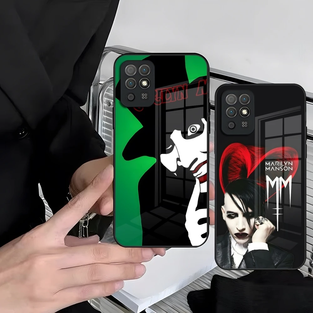 Marilyn Manson Phone Case For Redmi 8 10 Poco x3Pro 9 x3Nfc 12 9T x3 9A Note10 Pro Note12 11 x5 Pro Note8 Plus 11 s coque