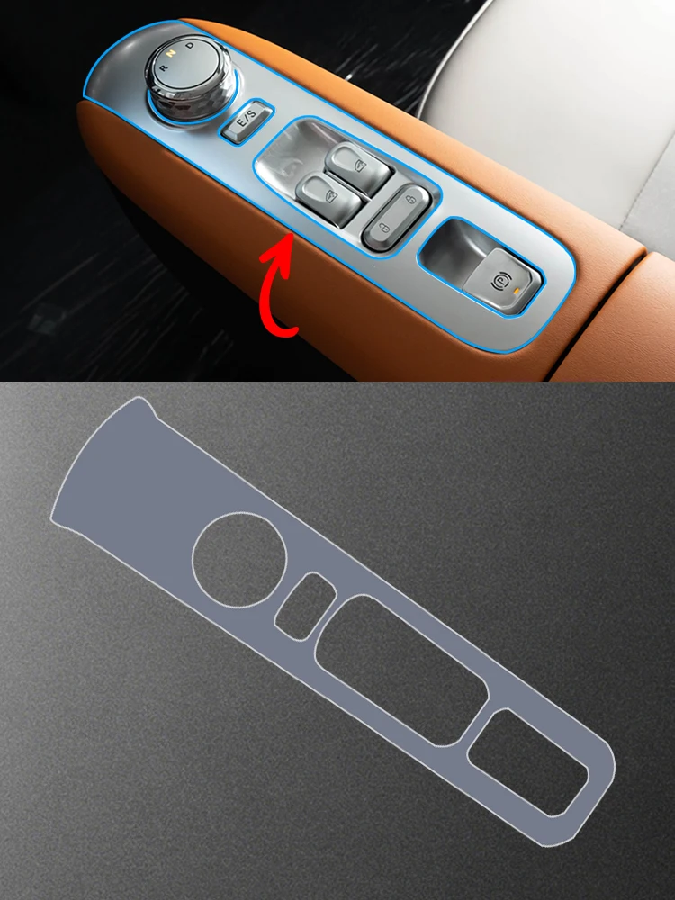For Changan Lumin Central Control Gear Sticker Central Control Gear Protective Film TPU