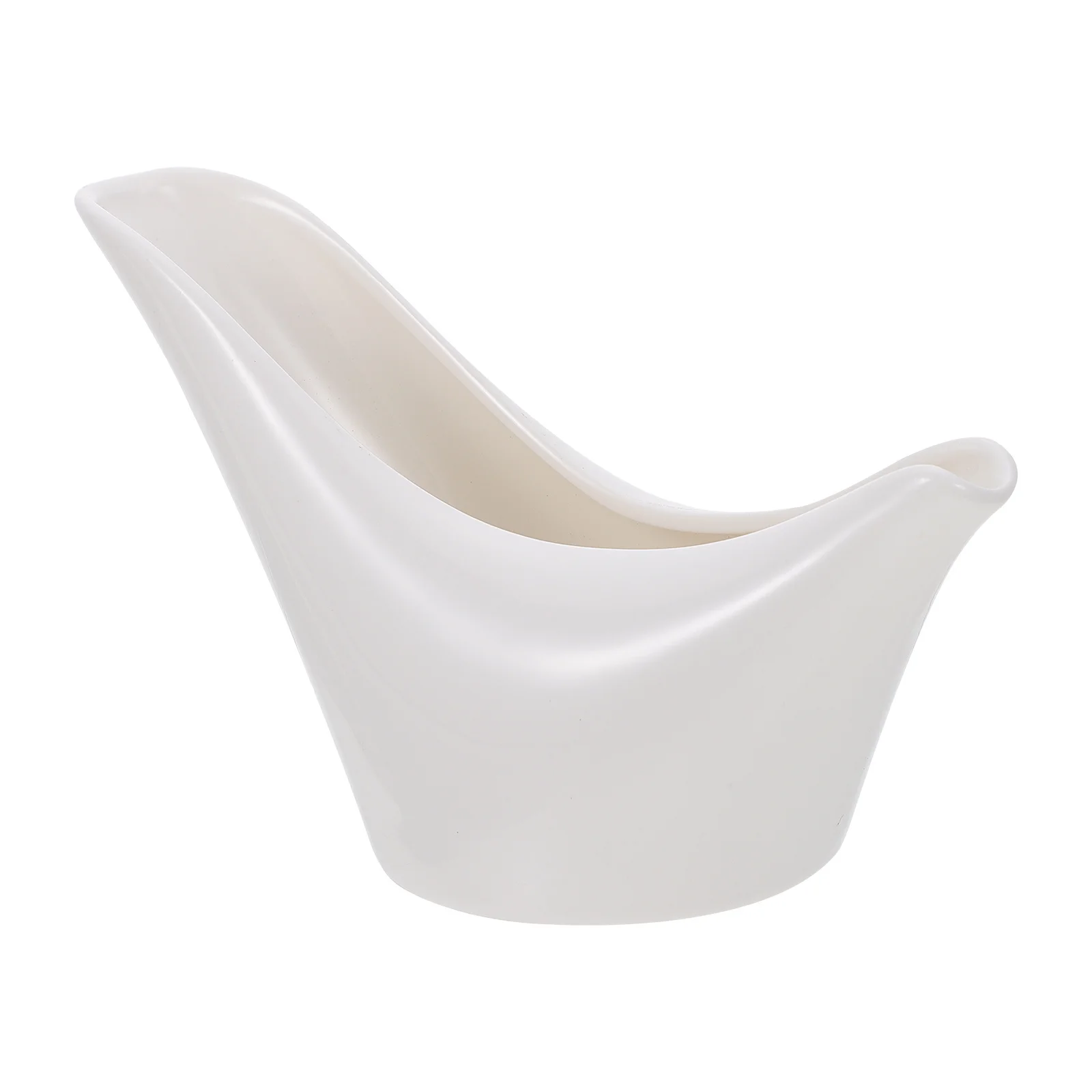 

1Pcs White Milk Cup Ceramic Gravy Boat Suitable for Dessert Shop Cafe Kitchen Coffee Milk Storage Container