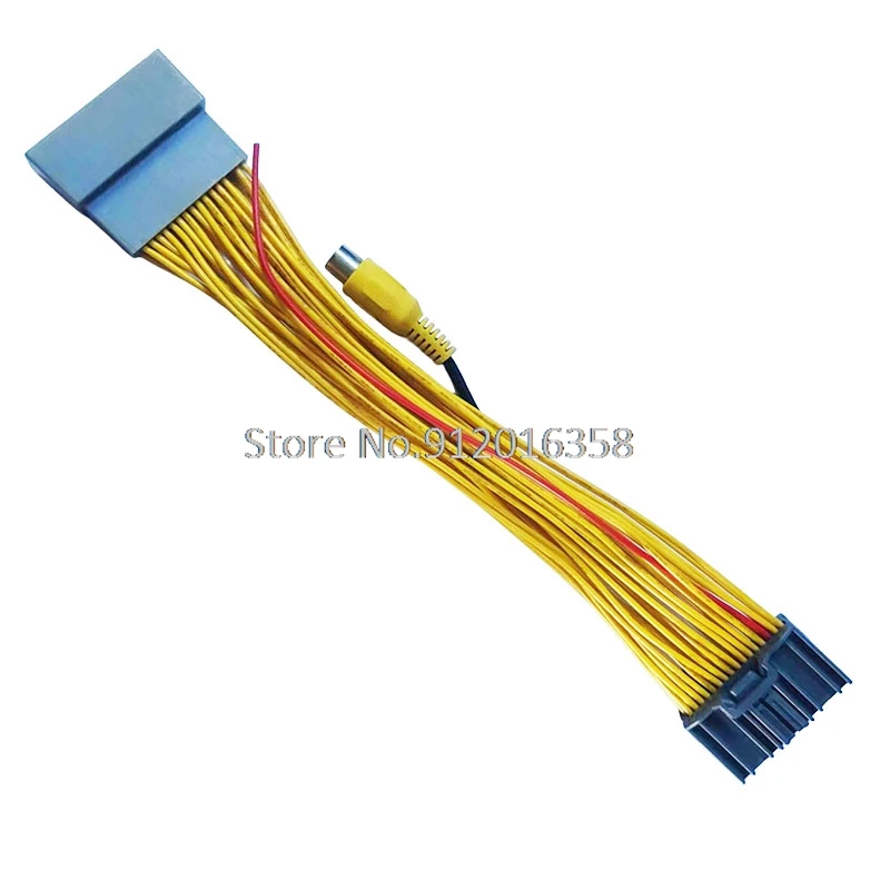32 Pin Adapter Cable For Honda Civic 2011 2012 2013~2016 5 Inch Screen RCA Rear View Camera Into Car Original Video Input Plug
