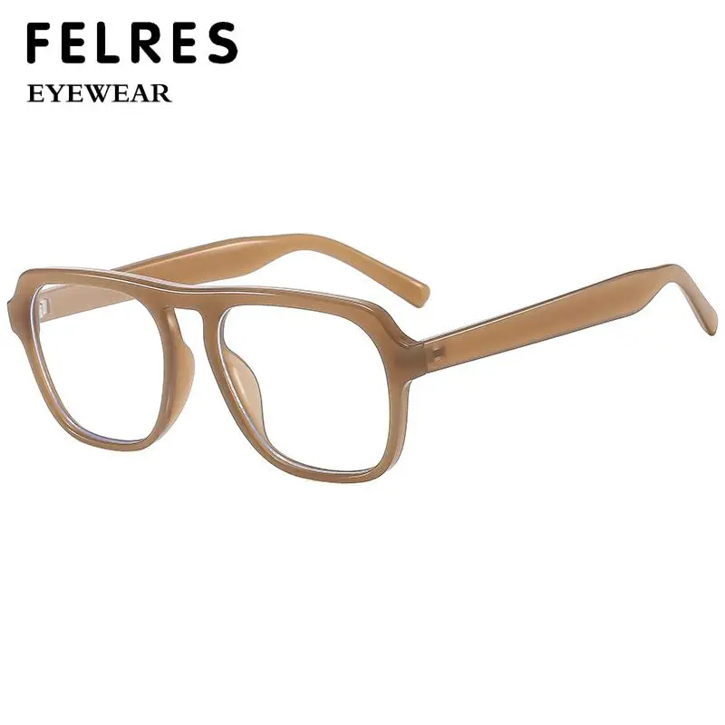 Men Retro Oval Anti Blue Light Reading Glasses Prescription Glasses Women Optical Glasses Single Focus Presbyopic Glasses FELRES