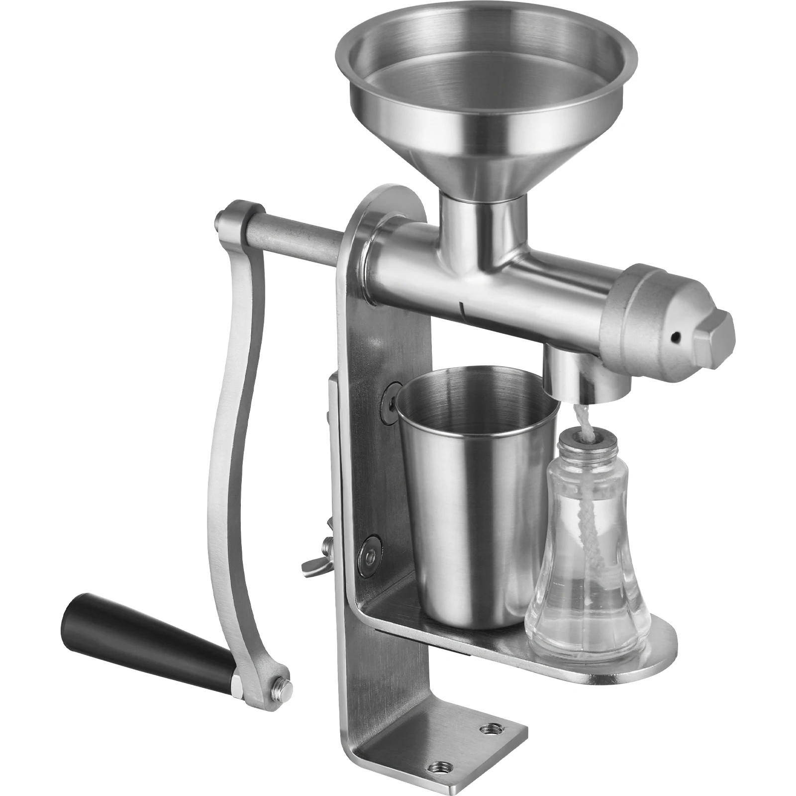 VEVOR Manual Oil Press Machine, Stainless Steel Oil Extractor Machine,Detachable Oil Presser for Effortless Cleaning,for Peanuts