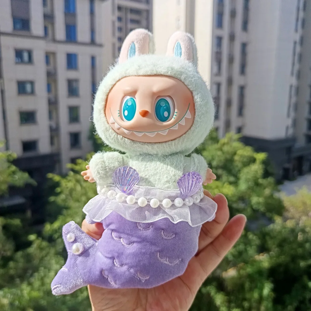 

Pendant Labubu Clothes Popular Bombshell Shrimp Outfit Keychain LABUBU Outfit Change One-piece Shrimp Outfit Doll Accessories