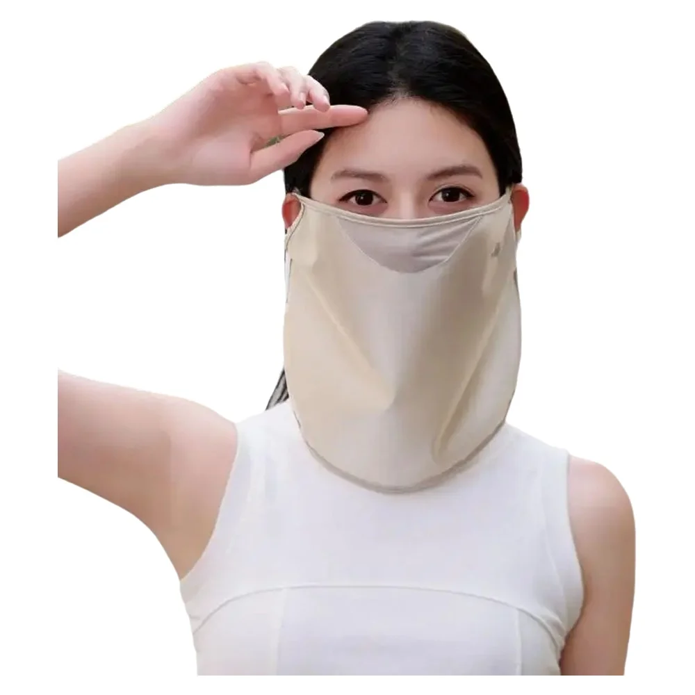 AliExpress NONE Elegant Sunproof Face Masks Summer Breathable Anti UV Driving Ear Loop Face Covers Sun Protection Hiking Cycling Face Shield