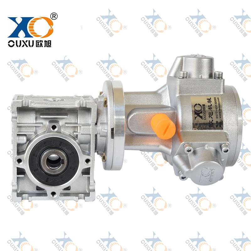 Three-cylinder piston air motor with worm gear reducer, high torque, low speed, industrial grade, strong explosion-proof