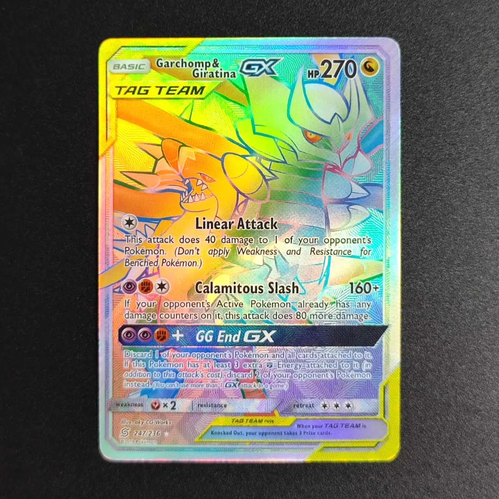 بطاقات مجموعة البوكيمون الإنجليزية PTCG Latias Latios Giratina Zekrom Lugia Rayquaza Mimikyu Sylveon GX بطاقات أنيمي الألعاب الكلاسيكية