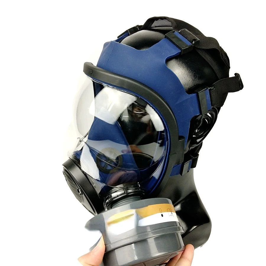 Poeira Química Respiradores Tóxicos Face Shield Eye Protection Soft Full Face Silicone Gás Mask