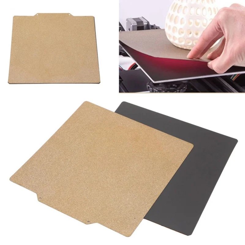 

Пластина для 3D-принтера 330x330 мм, двусторонняя, гибкая, из пружинной стали PEI с магнитным основанием для Neptune 3 Plus