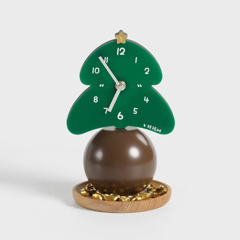 

Art table clock ornament, living room clock pendulum table