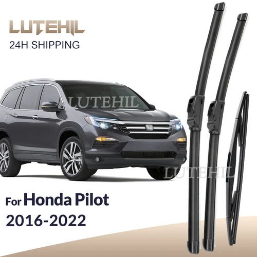Imagen 1 del producto Para Honda Pilot 2016-2022 2017 2018 2019 2020 2021 limpiaparabrisas delantero y trasero limpiaparabrisas cepillos de ventana 26 ""24"" 14""