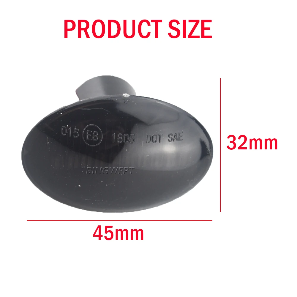 Dynamic LED Turn Signal Repeater Sequential Light Flashing Side Marker Lamp Indicator For FIAT 500 500C 500L For Abarth 500 595