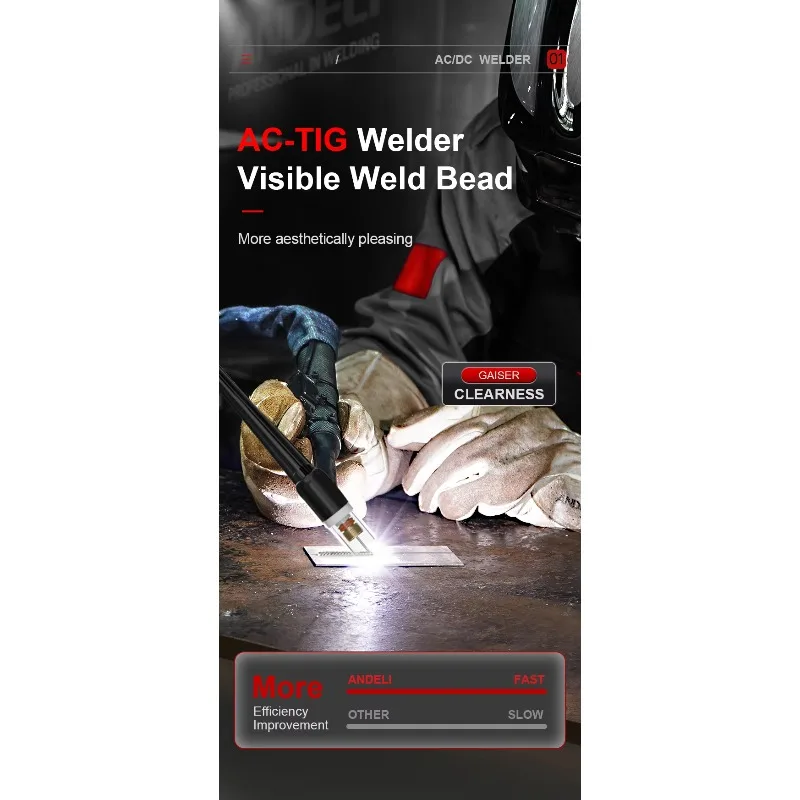 

Сварочный аппарат LCD Smart Tig-250P AC/DC 250 А 220 В, однофазный, профессиональный, 9-в-1, для сварки алюминия методом TIG с импульсом, AC/DC, высокочастотный