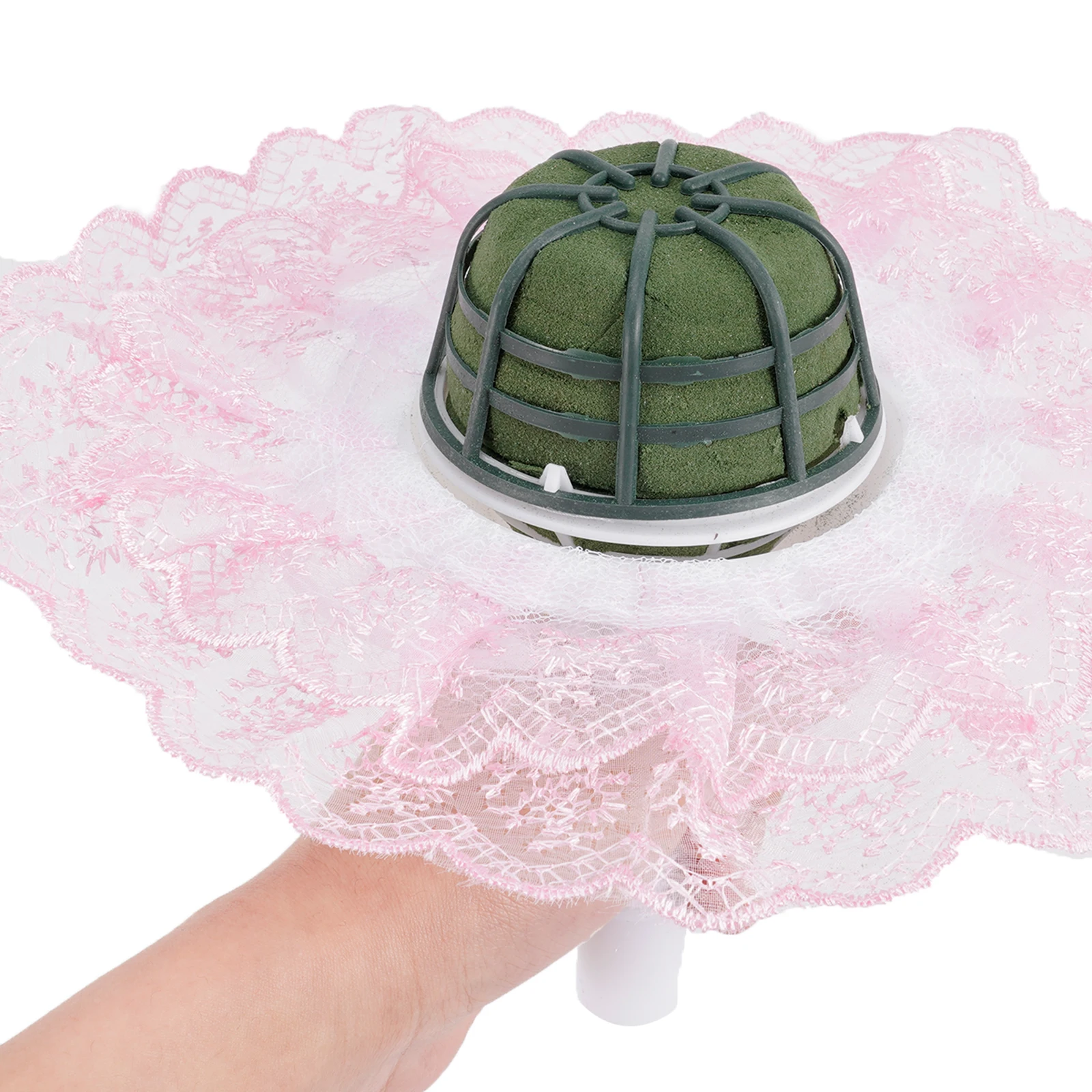 

1 set 1 Set Bridal Holder Wedding Flower Handle Plastic Flower Wedding Bouquet Handle Floral Accessories Artificial Flowers
