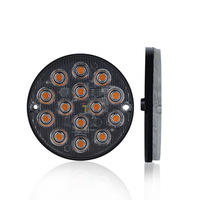 3 Inch Round LED Tail Light 14LED Emergency Flash Warning Strobe Lamp 12V 24V Motorcycle Trailer Pickup RV Truck Signal Lamps