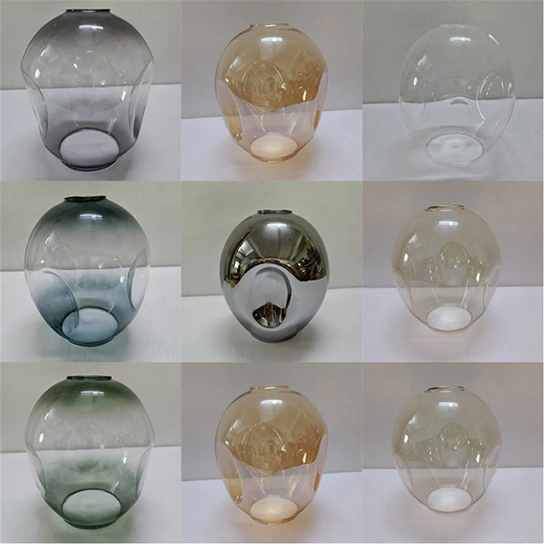 

D15cm D18cm Замена вогнутого стекла абажура для DNA Magic Bean Lights Крышка 4,5 см открывающийся абажур для винтового гнезда E27