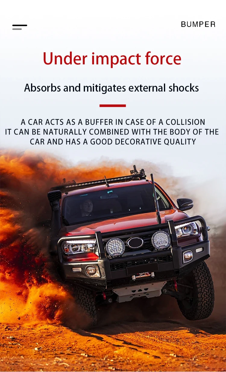 9 Years Experience Manufacture Top Quality Steel Bull Bars Foreign Hot Selling JK Front Bumper