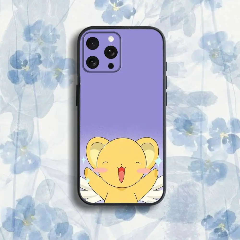 حافظة هاتف Cardcaptor-ES S-Sakura لهاتف iPhone 17,16,15,14,13,12,Pro,Max,Plus,E,SE4,Air,Mini Black Soft Box