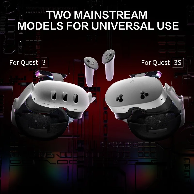 

Регулируемая однокнопочная телескопическая гарнитура RGB Meta quest3/3s, светодиодный дыхательный светильник, 22 Вт, быстрая зарядка, аксессуары VR, аккумулятор 10000 мАч