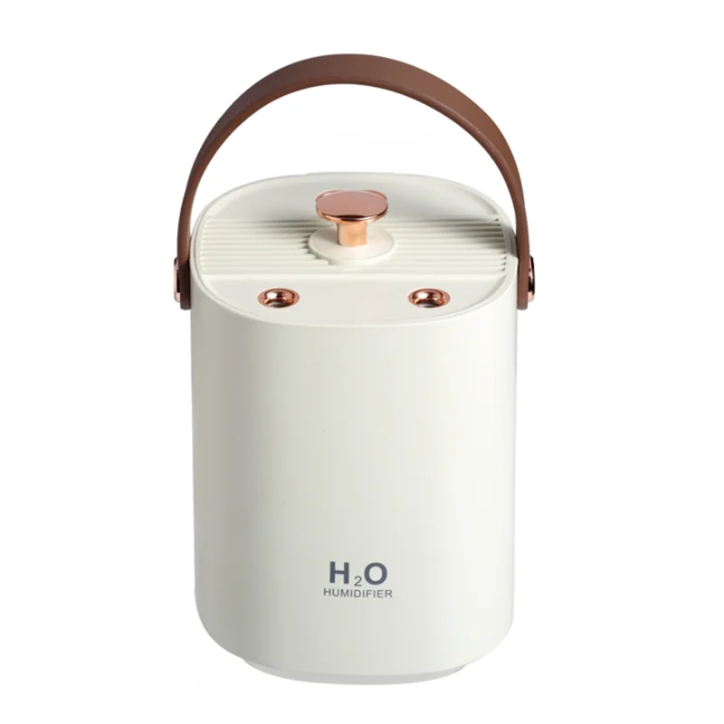 Humidificateur d'air à double pulvérisation, pulvérisateur de brume fraîche muet, diffuseur de grande capacité, atomiseur blanc, bureau USB, 1200ml