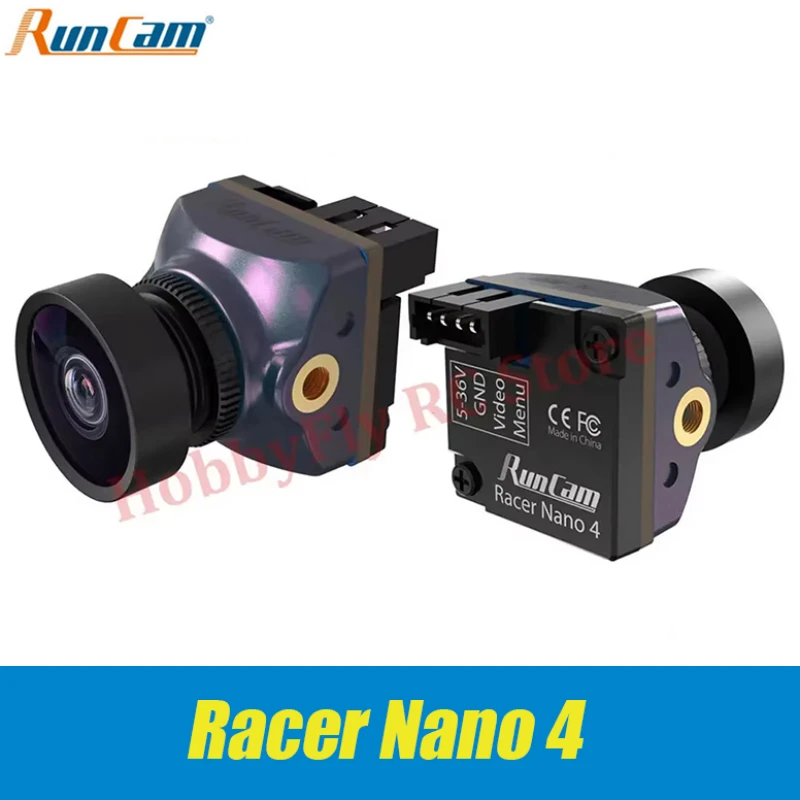 RunCam Racer Nano 4 1200TVL Super WDR CMOS Sensor Waterproof LED Lighting Track Mode FPV Camera NTSC/PAL for RC Racing Drone