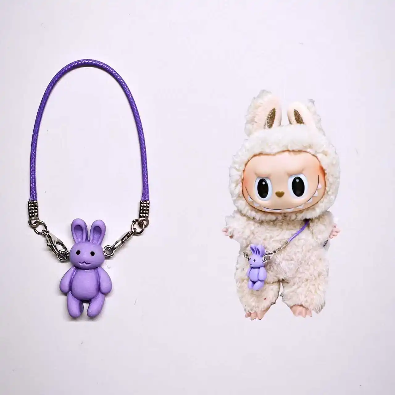 Labubu Ręczny Wybór Akcesoriów dla Lalek i Uroczych Zawieszek z Misiami, Idealnych do Każdej Lalki