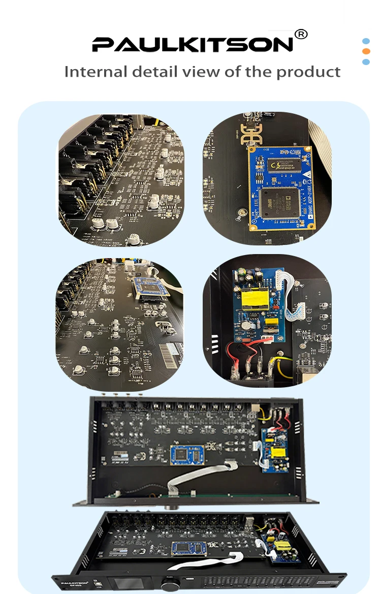 Paulkitson DP48S Digitaler Audio-Prozessor PC-Software-Steuerung IIR-Limiter Lautsprechermanagement Professionelles Bühnen-, Bar- und Heim-Audio – Detail 4
