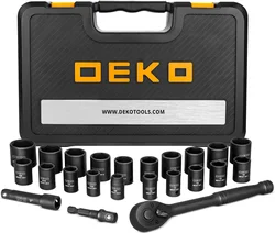 DEKO 23-Piece Socket Wrench Set, 3/8