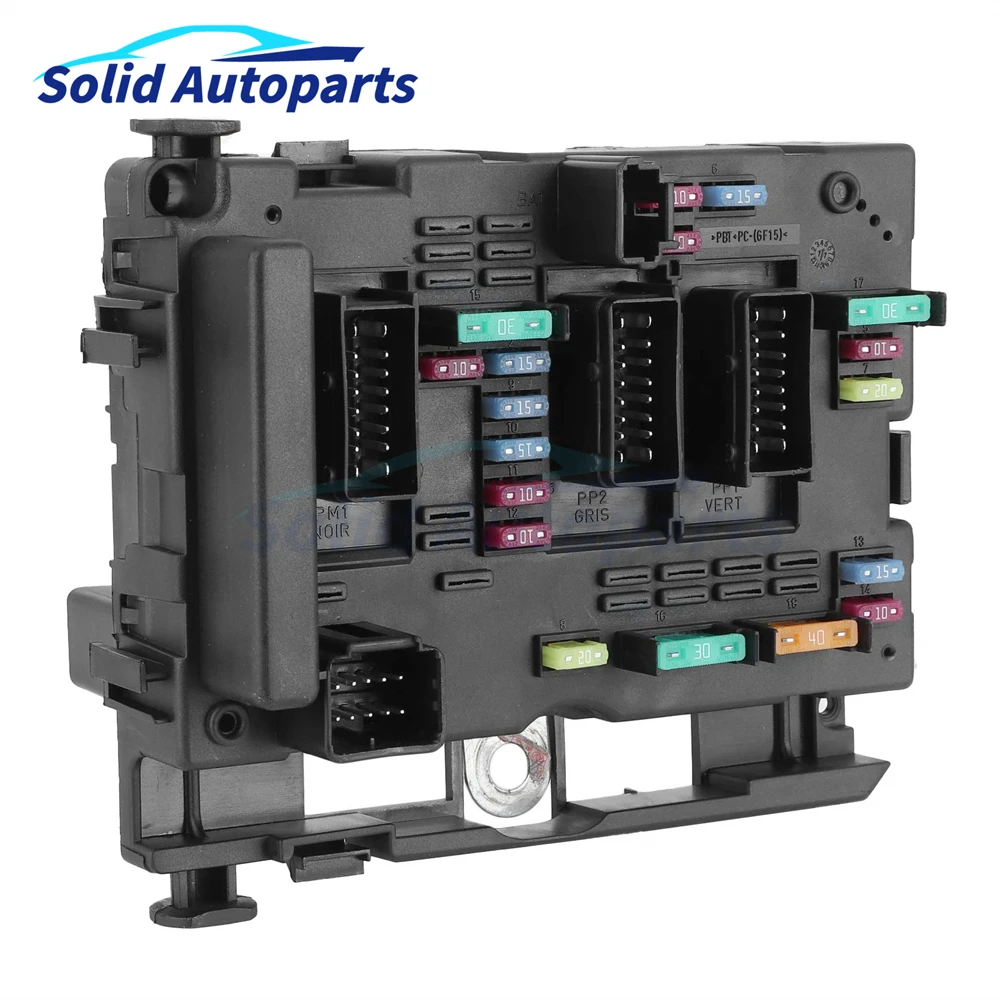 9657608580 Car Fuse Box Unit Assembly Under Bonnet BSM B5 B3 B4 For Citroen C3 C5 C8 Xsara 1998-2011 Picasso Peugeot 206 207 307