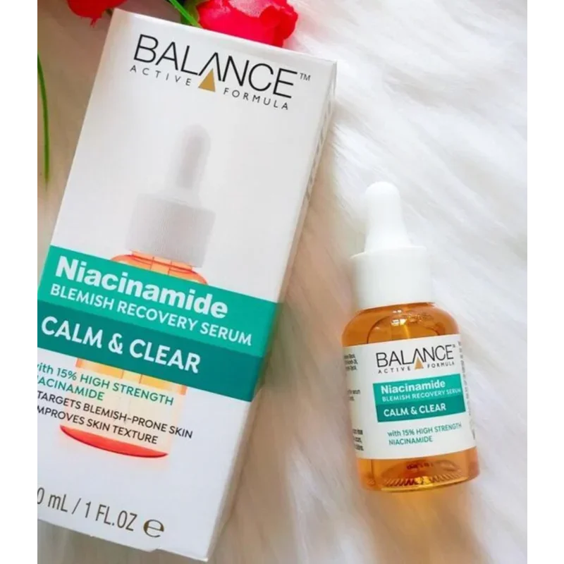 BALANCE 15% Niacinamide Blemish Recovery Serum 30ml Antioxidant Shrinking Pores Oil-control Fade Acne Marks Skin Whitening Care