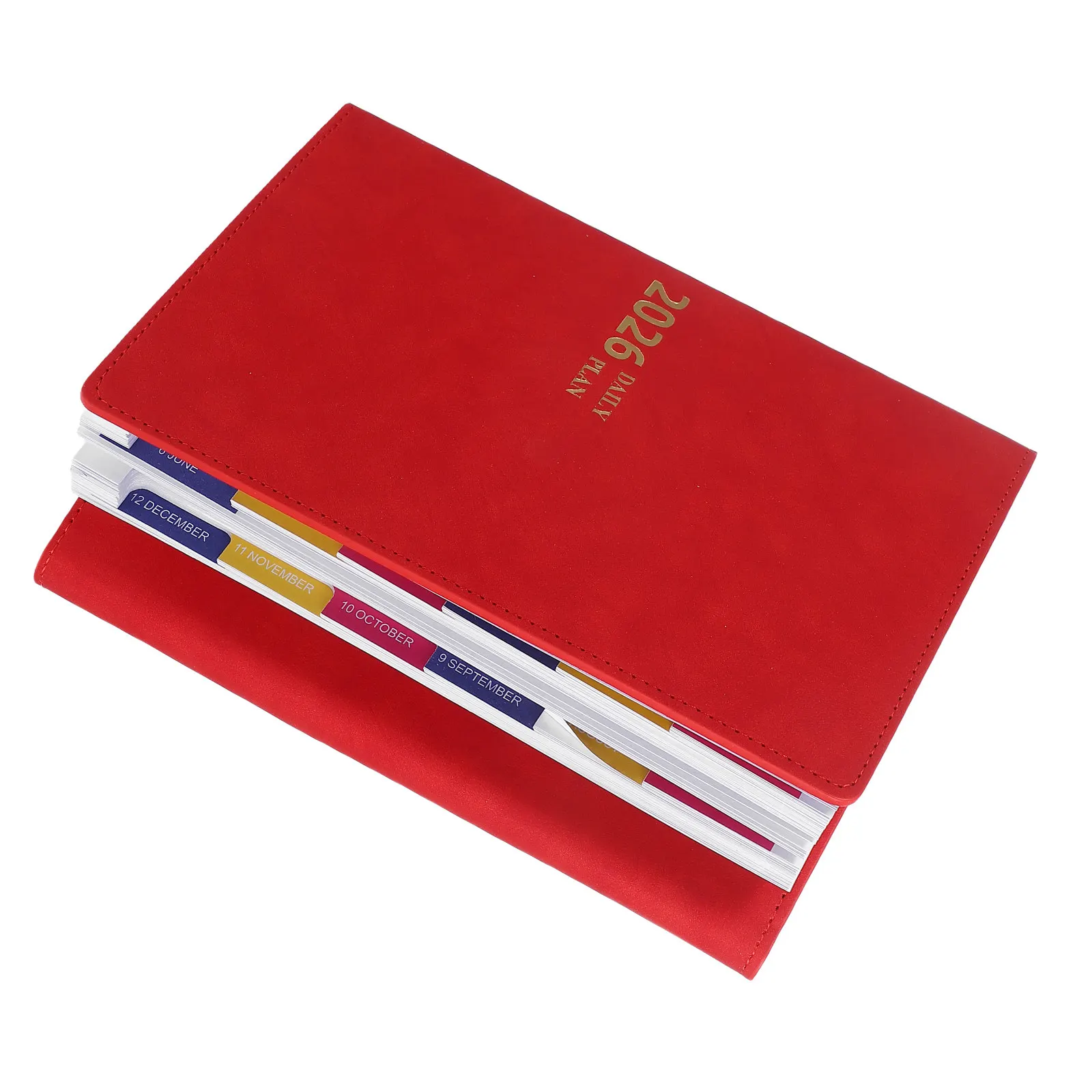 carnet-de-planification-annuel-2026-organisateur-de-programme-quotidien-avec-calendrier-et-onglets-d'index-couverture-elegante-journal-polyvalent-pour-le-travail-et-les-etudes