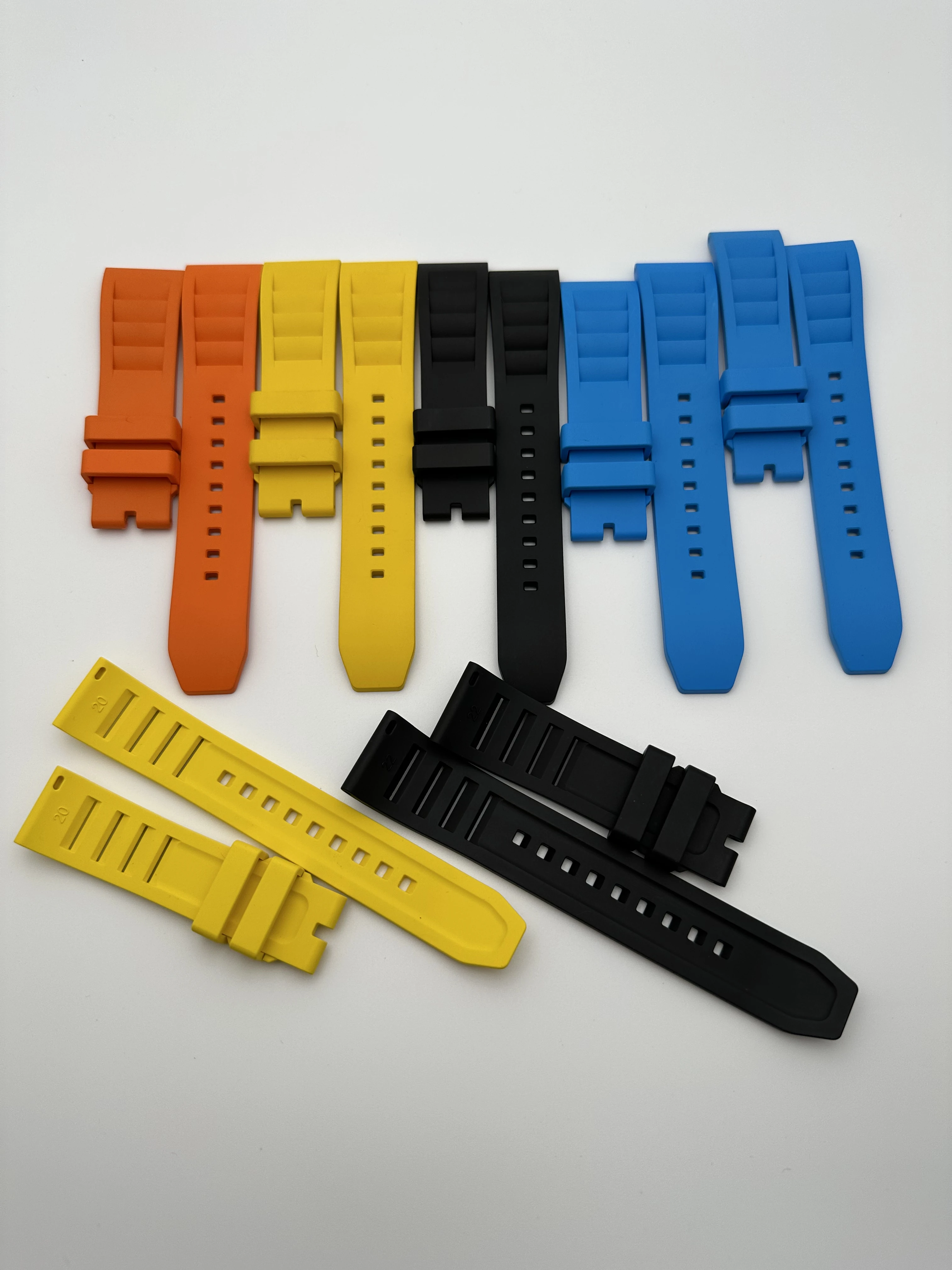 New Design 20mm 22mm FKM Watch Strap Quick Release Fluoro Rubber Richard Mille Watch Bands Wrist Belt Bracelet Accessories