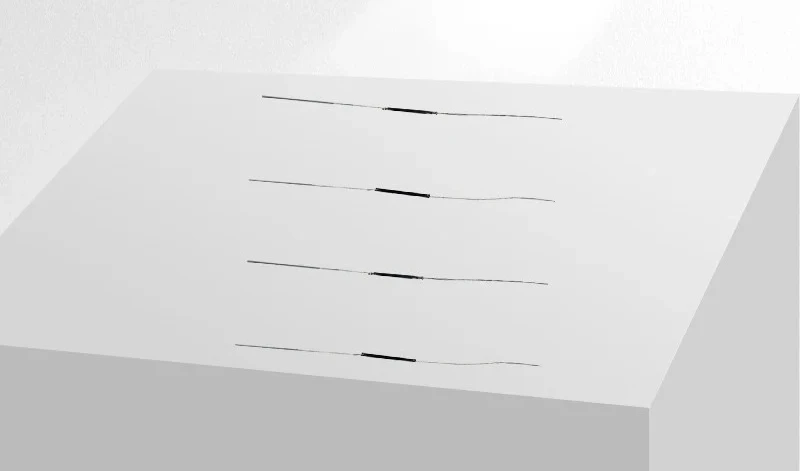 Baseless semiconductor strain gauge/large output signal